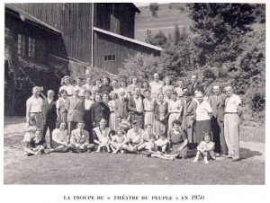 La troupe du Théâtre en 1950