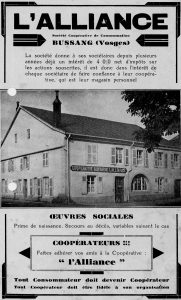 "L'Alliance" coopérative ouvrière, ancien bâtiment situé à la place de la Pharmacie