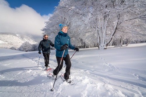 ITINÉRAIRE RAQUETTES -  LIAISON COL DU BALLON - GENTIANE SAINT MAURICE SUR MOSELLE