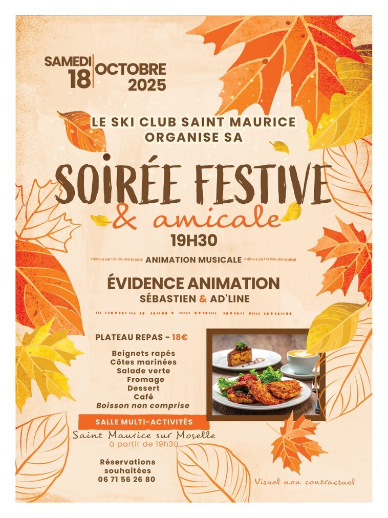 Soirée festive du ski-club SAINT MAURICE SUR MOSELLE