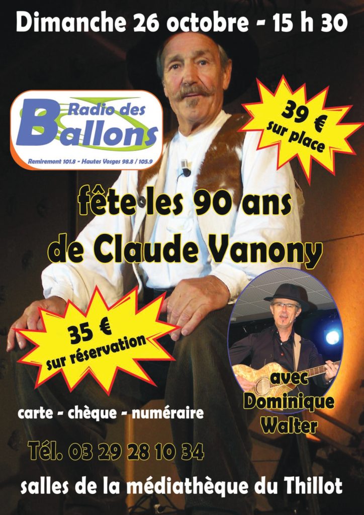 Spectacle de Claude Vanony LE THILLOT