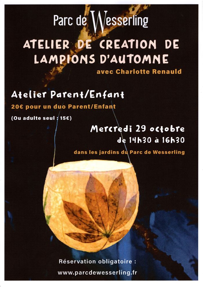 Atelier de création de lampions d'automne HUSSEREN WESSERLING