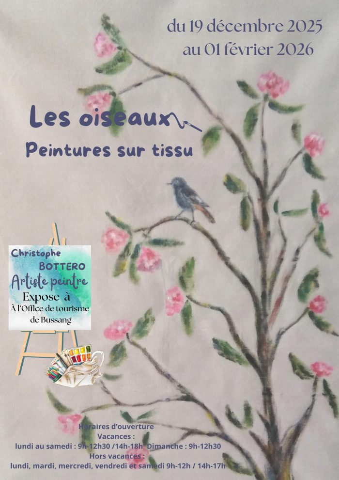 Exposition de peintures sur tissu BUSSANG