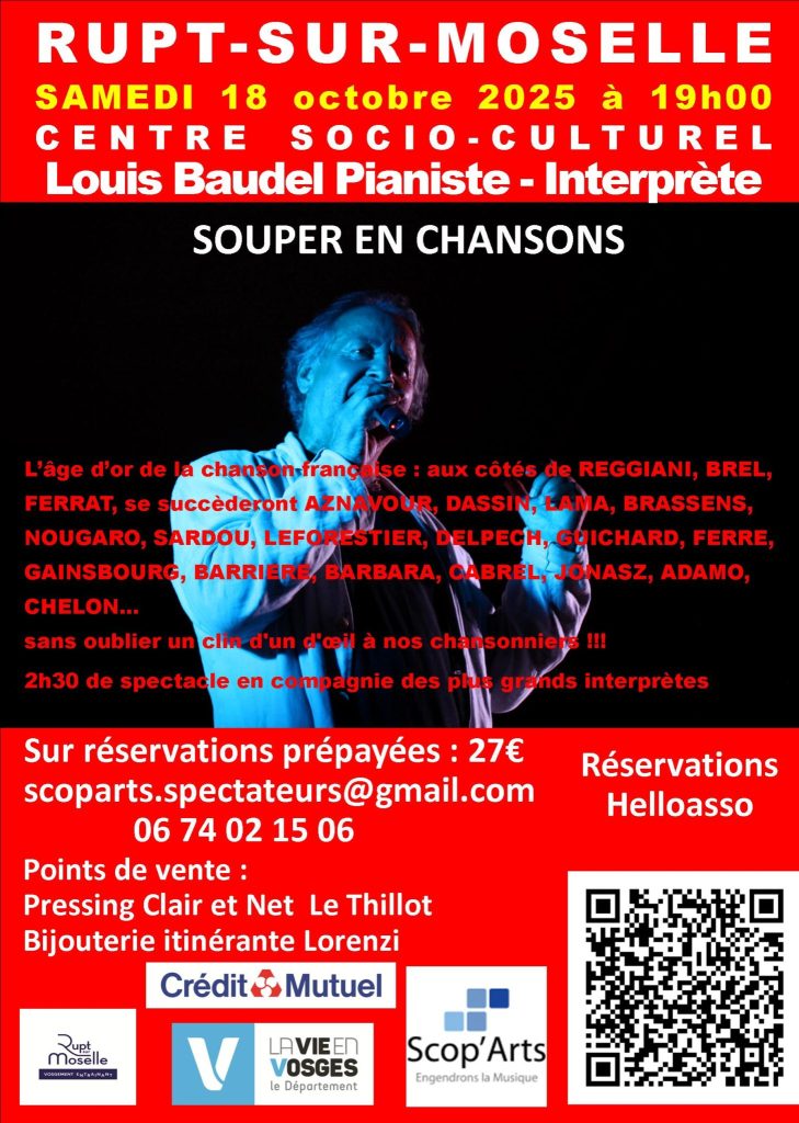 Souper en chansons RUPT SUR MOSELLE