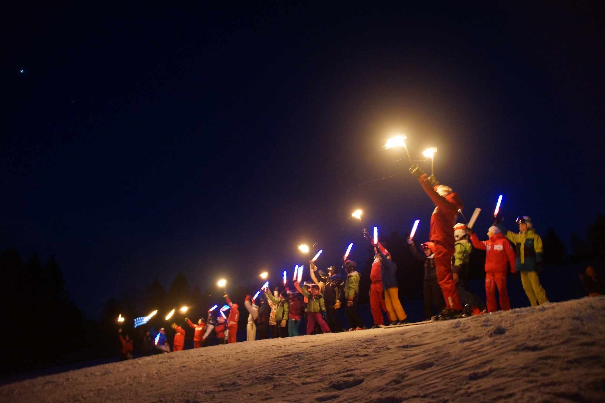 Descente aux flambeaux SEWEN