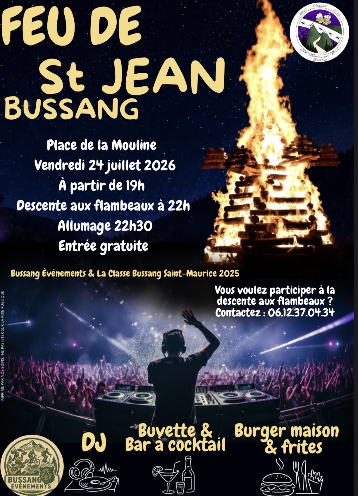 Feu de la saint jean BUSSANG