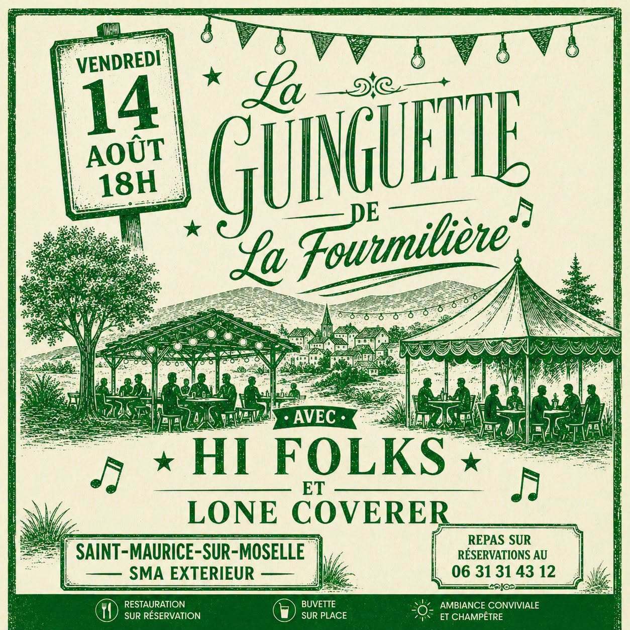 La Guinguette de la Fourmilière SAINT MAURICE SUR MOSELLE