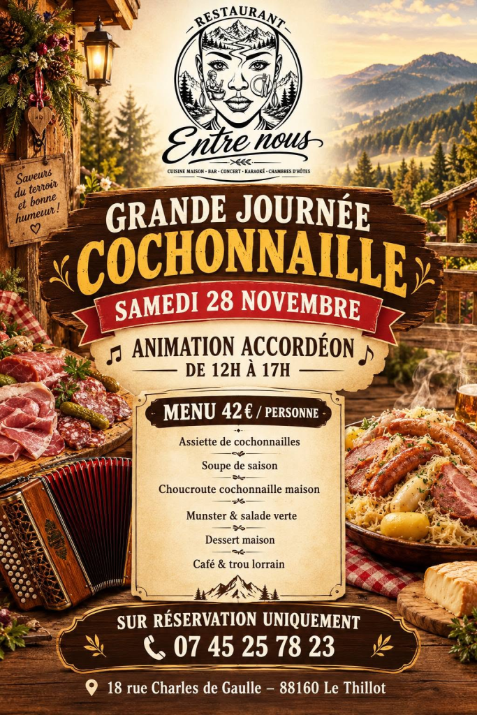 Journée cochonnaille LE THILLOT
